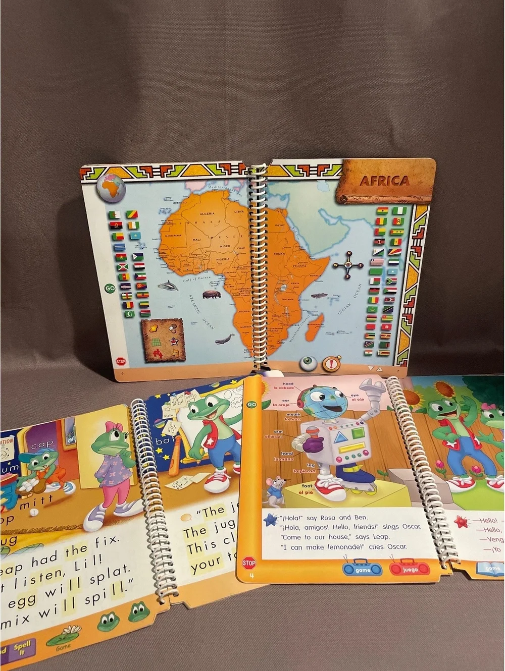 Vintage LeapFrog LeapPad Book Lot 12 Assorted Learning Books Pre-K–5th Grade